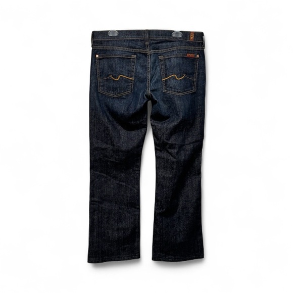 7 For All Mankind Women's Dark Blue Boot Cut Jeans - Size 32 - Picture 3 of 8